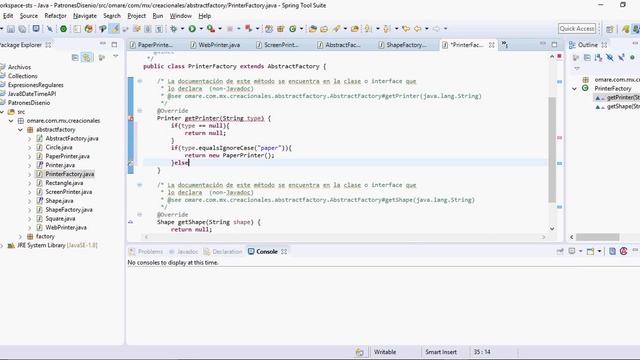 Programacion Java - Patrones de diseño: Abstract Factory смотреть онлайн