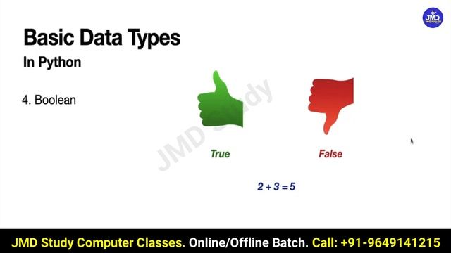 Basic Data Types in Python - 2 | Python Coding Tutorial for Kids in Hindi | JMD Study #learnwithfun смотреть онлайн