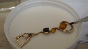 Как почистить позолоту с янтарем в домашних условиях? часть 1