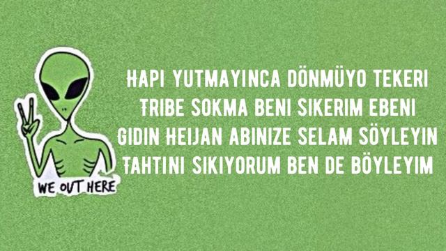 Harmanem,baba || viral alien Turkish song || Lyrics song смотреть онлайн