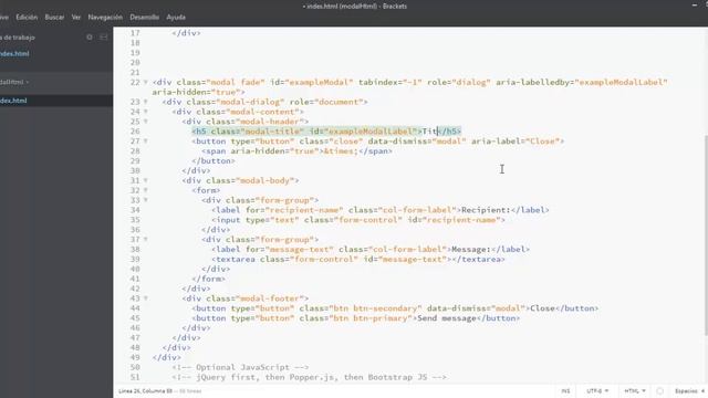 Modal ventana emergente Html Bootstrap смотреть онлайн