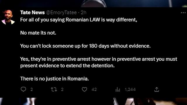 НОВАЯ ДАТА ОСВОБОЖДЕНИЯ ЭНДРЮ ТЕЙТА!!! | Эндрю Тейт на русском смотреть онлайн