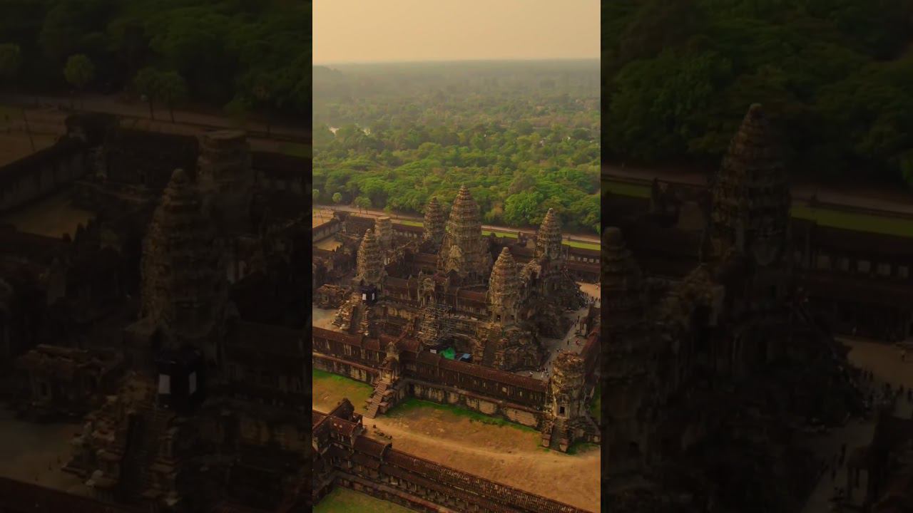 Ангкор ват с высоты птичьего полёта #камбоджа #ангкор смотреть онлайн
