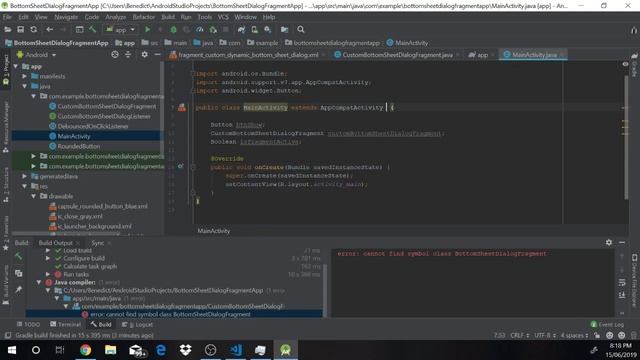 Android Studio (Java) Customize Bottom Sheet Dialog Fragment. смотреть онлайн