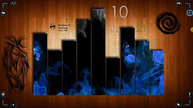 Blue dreamscene rainmeter live wallpaper desktop preview смотреть онлайн