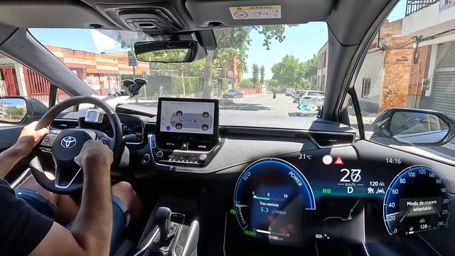 Toyota Corolla Style Edition 140H 2023 | Prueba en ciudad | Consumo | POV смотреть онлайн