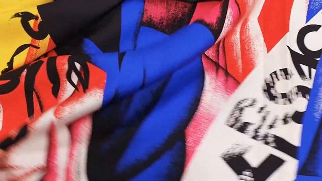 046-1518 шелковый твил Versace 2018 silk twill RUNWAY смотреть онлайн