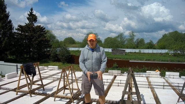 Часторебристое сборно-монолитное перекрытие в доме из газобетона. смотреть онлайн