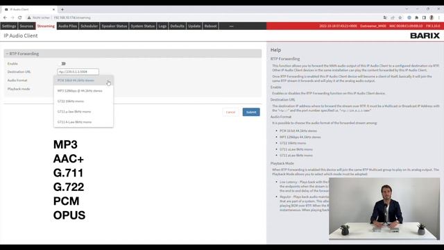 Barix Exstreamer M400 - Multiformat IP Audio Decoder смотреть онлайн