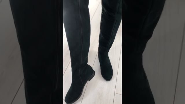 Женские замшевые зеленые ботфорты смотреть онлайн