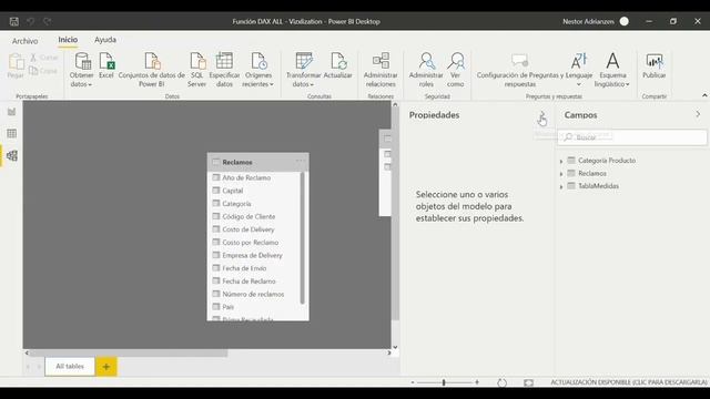 Cómo utilizar la función ALL en Power BI [DAX] смотреть онлайн