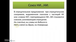 Различение частицы НИ, приставки НИ-, союза НИ...НИ