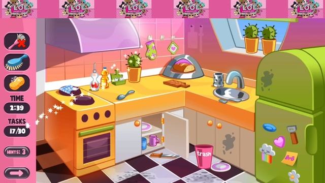 LOL Surprise Doll: Princess House Cleaning Room #1 | V3 Games | Simulation | Brain Games | HayDay смотреть онлайн