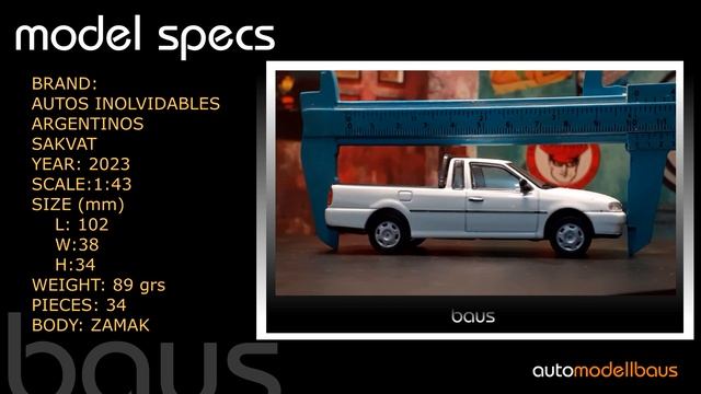 REVIEW! VOLKSWAGEN SAVEIRO GL (1998) INOLVIDABLES ARGENTINOS SALVAT DIECAST SCALE MODEL 1:43 смотреть онлайн