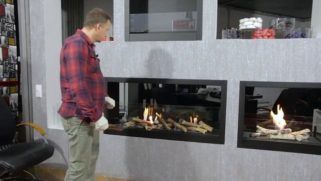 Встроенный сквозной биокамин фабрики "Lux Fire" / Камин / Фабрика Lux Fire смотреть онлайн