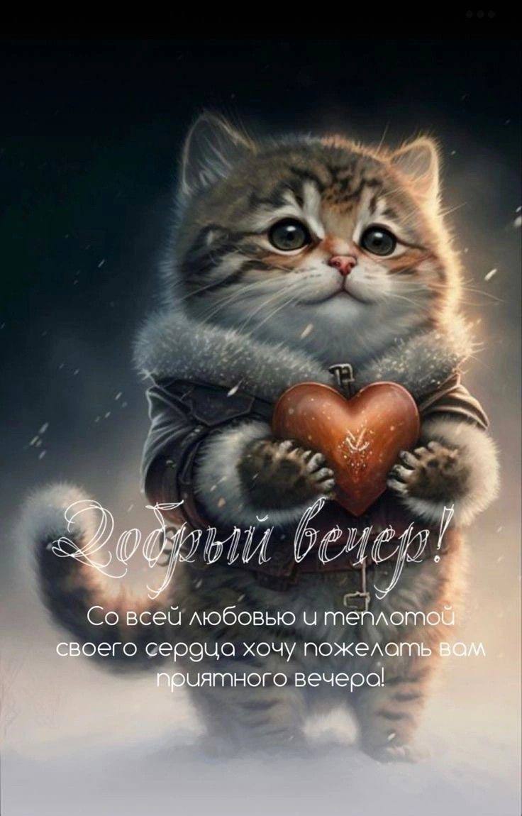 Пусть теплый вечер ждет тебя,
Тепло души дарю любя,
Отлично вечер проведи,
Улыбку искренне дари. смотреть онлайн