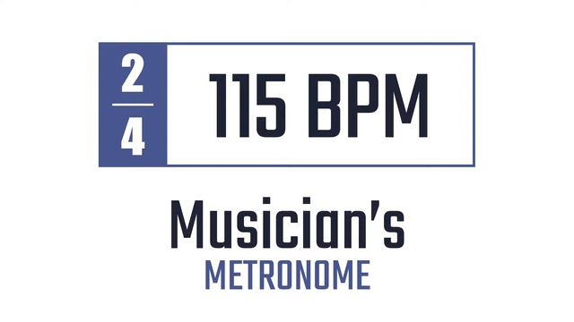 115 BPM - 2/4 - Metronome смотреть онлайн