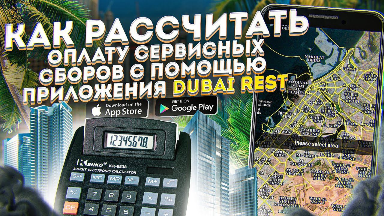 Как рассчитать оплату сервисных сборов с помощью приложения DUBAI-REST смотреть онлайн
