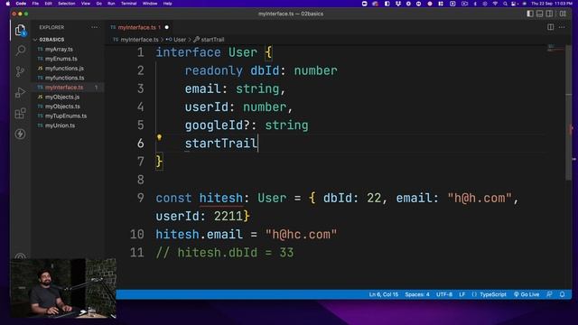 Interface in typescript смотреть онлайн