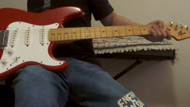 Squier Stratocaster Red Electric Guitar made in Korea Sound Check & Demo смотреть онлайн