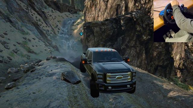 Offroading with Super Duty Ford Platinum Edition - Snowrunner I Logitech G29 смотреть онлайн