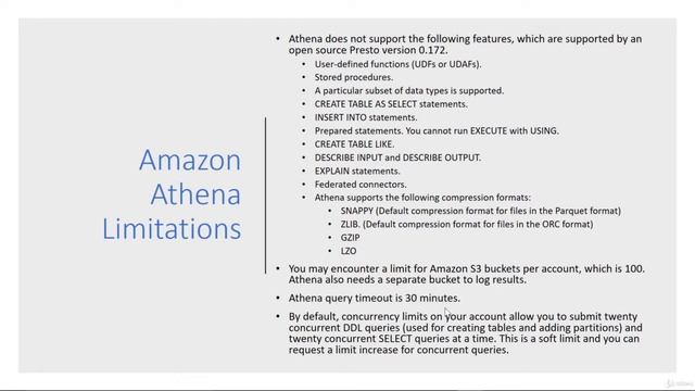4. AWS Athena - Limitations of Athena смотреть онлайн