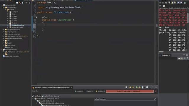 6 : Selenium Click, SendKeys, GetText , FindElement, FindElements смотреть онлайн