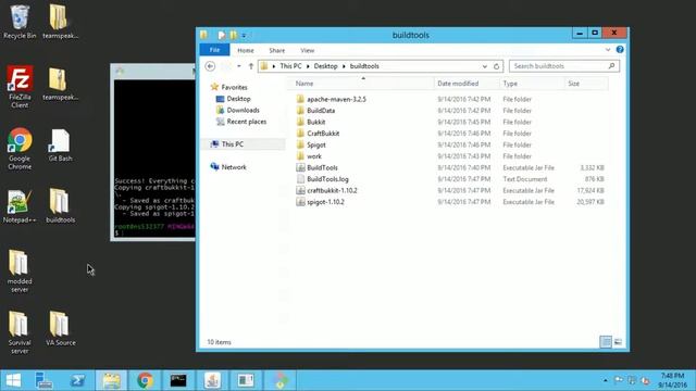 Spigot Server setup tutorial for MC version: 1.10 смотреть онлайн