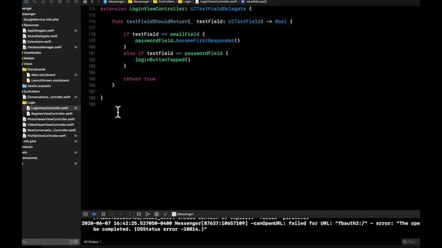 Swift: Firebase Chat App Part 6 - Facebook Login & Log Out (Real-time) - Xcode 11 - 2020 смотреть онлайн