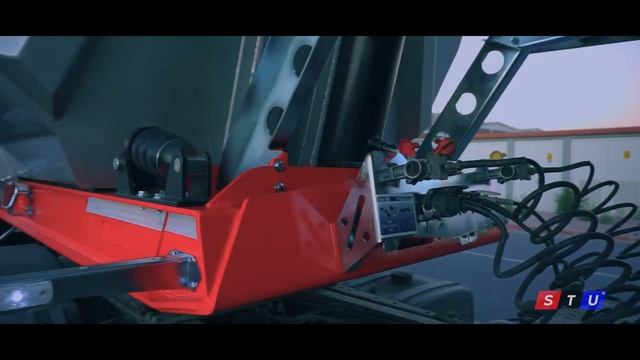 3 Axle U Type Tipper Trailer with BPW Self Steering Axle/ REMORQUE BENNE 3 ESSIEUX AUTOVIREUR- 28M смотреть онлайн