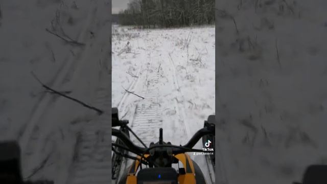 динго 125, по первому снегу.