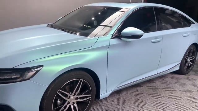 Ultra-Matte Green Blue Vinyl Car Wrap смотреть онлайн