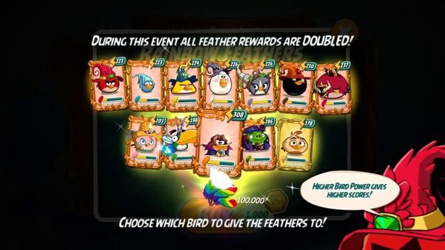 Angry Birds 2 - Upgrading Bubbles with MEBC coins on Feather Frenzy смотреть онлайн