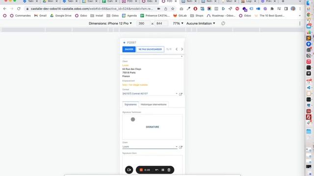 Faire signer le rapport d’intervention global смотреть онлайн