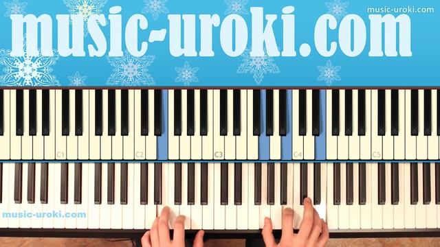 Урок фортепиано. Елочка. Новогодняя песня. смотреть онлайн