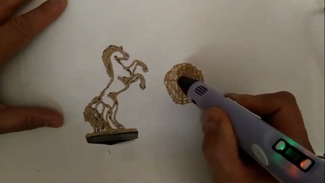 Статуэтка лошади. 3 D Ручка. 3D Pen. смотреть онлайн
