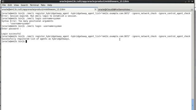 Demo configuración "Hybrid Cloud" en Oracle Cloud Control 13c смотреть онлайн