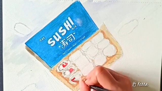 THE SUSHI BOX | Sushi Art | Cute Drawing смотреть онлайн