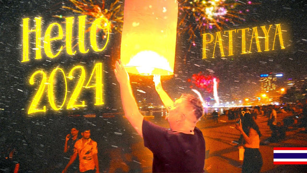 ПАТТАЙЯ 2024. НОВЫЙ ГОД НА ПЛЯЖЕ. ВОЛКИНГ СТРИТ. PATTAYA NEW YEAR 2024. смотреть онлайн