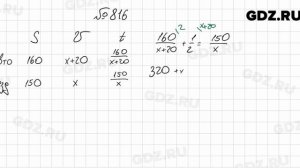 № 816 - Алгебра 8 класс Мерзляк