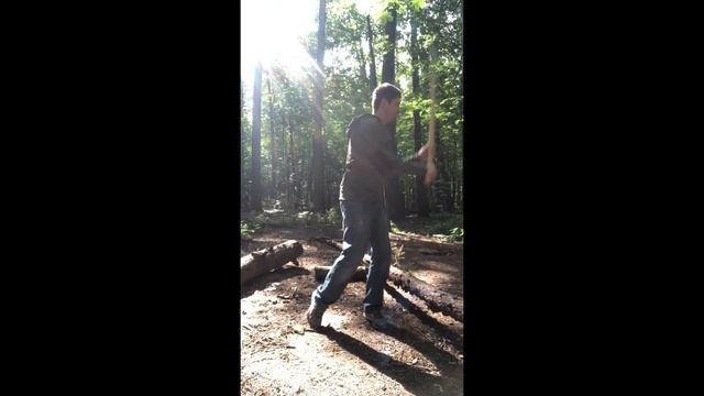 Цигун для жизни. Бокен в лесу. Короткий утренний комплекс цигун.