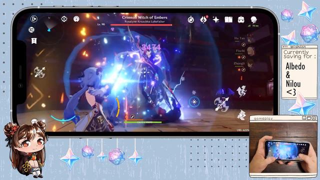 running weekly bosses on mobile ✨💕 || [asmr] mobile gameplay || genshin impact смотреть онлайн