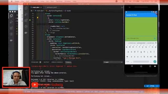 Chat Application Using flutter and socket io | PART 2 смотреть онлайн
