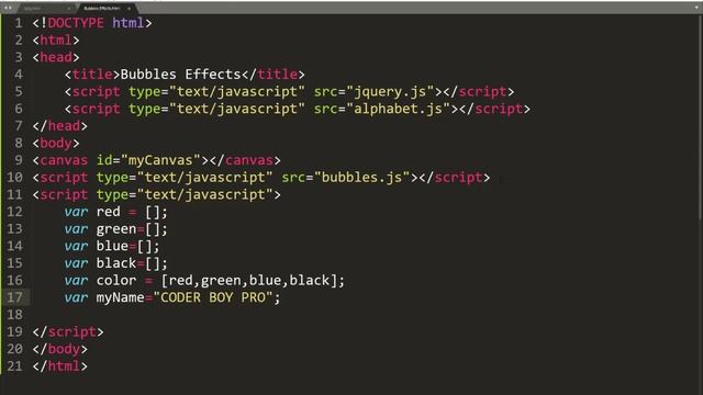 Bubbles Effect With Text Using JavaScript in Very Easy And Simple Method смотреть онлайн