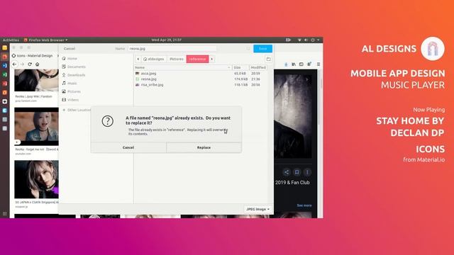 Mobile App UI Design | Music Player | Inkscape смотреть онлайн