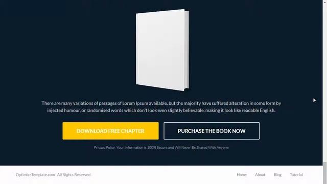 OptimizePress 2.0 Templates | Author Landing Page смотреть онлайн