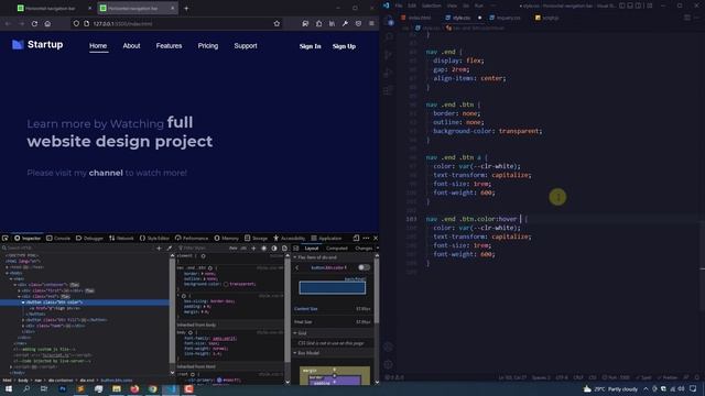 Create A Responsive Navigation Bar Using HTML CSS and JavaScript From Scratch! смотреть онлайн