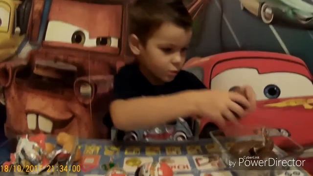 #Тачки 3 #Kinder #сюрприз попробуем собрать всю коллекцию kinder surprise car 3 collection of cars смотреть онлайн