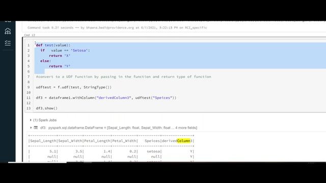 7. Different methods to add column in spark dataframe (DataBricks) смотреть онлайн
