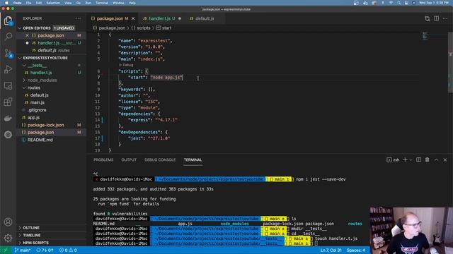 How to add Unit Testing to Express using Jest смотреть онлайн